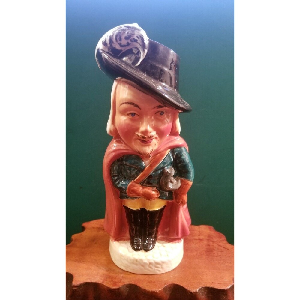 Vintage Burlington Ware Cavalier Toby Mug Made In England 7"x3"x3"